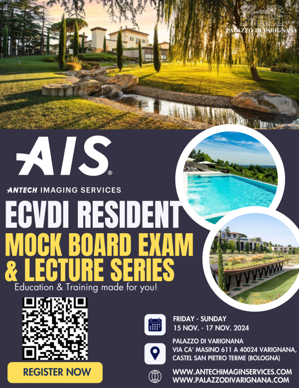 Antech Imaging Services Resident Mock Board Exam and Lecture Series